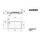 Kaldewei 432548040030 dw plan de douche xxl Md.425-2.750x1400x65