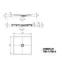 Kaldewei 466030003030 DW CONOFLAT Mod.790-1,1200x1200x32