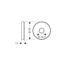 HANSGROHE 27423000 Wandbefestigung Brausearm D24 chrom