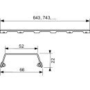 TECE 600783 ligne de TECEdrainage Grille design &quot;steel ii&quot; (acier)