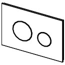 TECE 9240657 TECEloop WC-Bet&auml;tigungsplatte