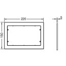 TECE 9240412 TECE-Distanzrahmen Chrom matt