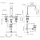 DORNBRACHT 20713670-00 Waschtisch-Dreilochbatterie mit Ablaufgarnitur IMO Chrom 20713670