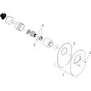 Hansgrohe 9638484800 Kit de conversion boule en m3 mitigeur douche