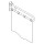 Rideau HEWI barre appui pli L 850 s801, 805 classique, d&eacute;cor uni blanc