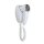 HEWI hair dryer, white-chrome, spiral cable