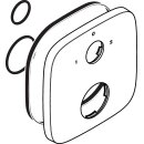 Hansgrohe 95662000 Rosette PuraVida Thermostat haut haut...