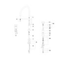 DORNBRACHT 20815892-06 Dreilochbatterie TARA Platin geb&uuml;rstet 20815892
