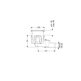 KESSEL 45150.11 Boden-/Deckenablauf Practicus