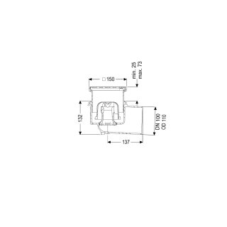 KESSEL 48311.11 Boden-/Deckenablauf Ecoguss