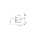 KESSEL 48583.63 Bodenablauf Ecoguss Klebeflansch