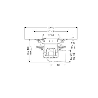 KESSEL 45119.51 Bodenablauf Practicus Pressfl.