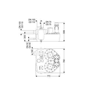 KESSEL 28765 Hebeanlage Aqualift F Duo