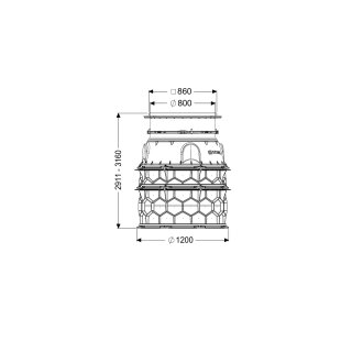 KESSEL 8740062 Schachtmodul LW 1000 Bodenplatte