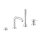 GROHE 19578AL1 4-Loch-Einhand-Wannenkombination Essence 19578_1 hard graphite geb&uuml;rstet