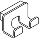 HEWI 805.90.120 Doppelhaken der Serie 805, Edelstahl,...