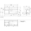 Villeroy &amp; Boch F411GKMT Waschbeckenunterschrank...