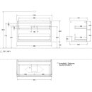 Villeroy &amp; Boch F64100GN Waschbeckenunterschrank...