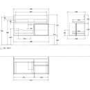 Villeroy &amp; Boch G040MTHB Waschbeckenunterschrank...