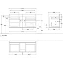 Villeroy &amp; Boch G05000GN Waschbeckenunterschrank Finion G05