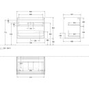 Villeroy &amp; Boch G09200GK Waschbeckenunterschrank...