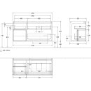 Villeroy &amp; Boch G141MTMT Waschbeckenunterschrank Finion G14