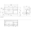 Villeroy &amp; Boch G152MTGF Waschbeckenunterschrank...