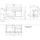 Villeroy &amp; Boch G251GNMT Waschbeckenunterschrank Finion G25