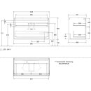 Villeroy &amp; Boch G35100GF Waschbeckenunterschrank Finion G35