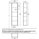 Villeroy &amp; Boch  Hochschrank Finion G48 418x1516x270mm