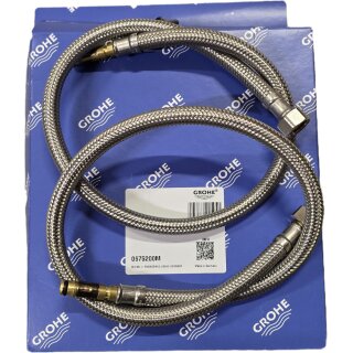 GROHE 0675200M Druckschlauch 06752 2 Stück chrom