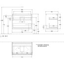 Villeroy &amp; Boch G63100PD Waschbeckenunterschrank Finion G63