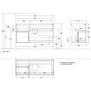 Villeroy &amp; Boch G702HBHB Waschbeckenunterschrank...
