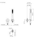 DORNBRACHT 27808809-99 Schlauchbrausegarnitur mit...