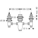 AXOR 15484180 3-Loch Wannenarmatur Grundk&ouml;rper Axor