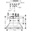 AXOR 15485180 3-Loch Wannenarmatur Grundk&ouml;rper Axor