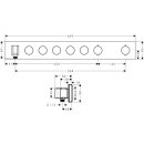 Hansgrohe 18358000 Module thermostat encastr&eacute; Select Axor