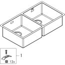 Hansgrohe 43429800 &Eacute;vier sous comptoir 180x450