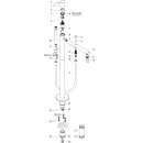 Hansgrohe 45416820 Wannenmischer Axor Uno Fertigset