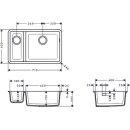 Hansgrohe 43433290 Unterbausp&uuml;le 180x450
