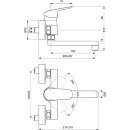Ideal Standard A6882AA Badearmatur UP CERAFLEX, Bausatz 2,