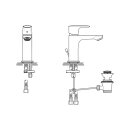 Ideal Standard a7007aaa Robinet de lavabo connect air, Slim,