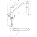 Ideal Standard BC132AA Küchenarmatur CERAFLEX,...