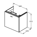 Ideal Standard ef706dk Extensible &agrave; lext&eacute;rieur, &agrave; lavant, espace de raccordement,