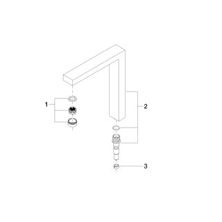 Dornbracht 9011061919206-00 Décharger pièces de rechange complètes