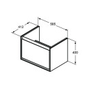 Ideal Standard ef682b2 Fa&ccedil;ade de tiroir air de raccordement,