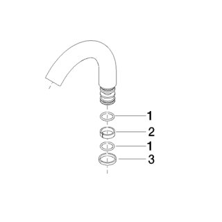 Dornbracht 9028222216500-00 Décharger les pièces de rechange complètes