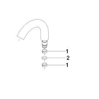 Dornbracht 90282221600-00 Auslauf für Bidet Ersatzteile