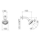 Dornbracht 28505979-08 Kopfbrause Serienneutral