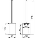 KEUCO 14972010100 B&uuml;rstengarnitur Plan 14972,